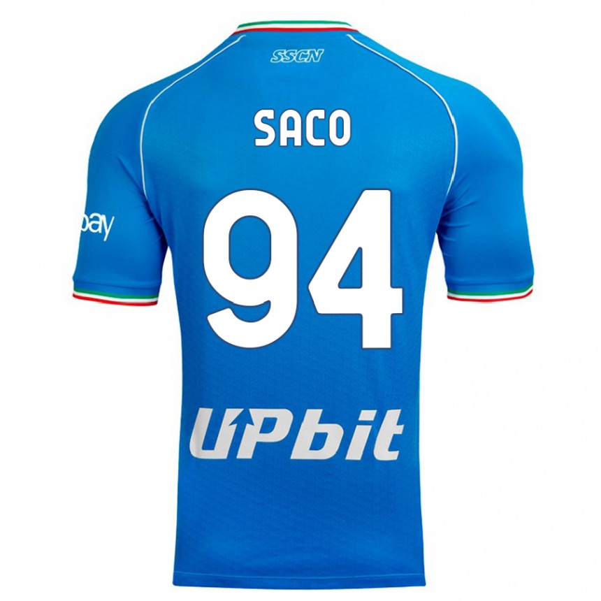 Niño Fútbol Camiseta Coli Saco #94 Cielo Azul 1ª Equipación 2023/24