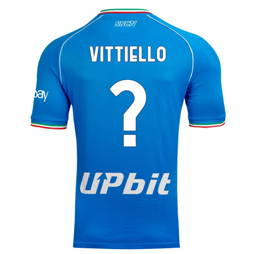 Niño Fútbol Camiseta Antonio Vittiello #0 Cielo Azul 1ª Equipación 2023/24