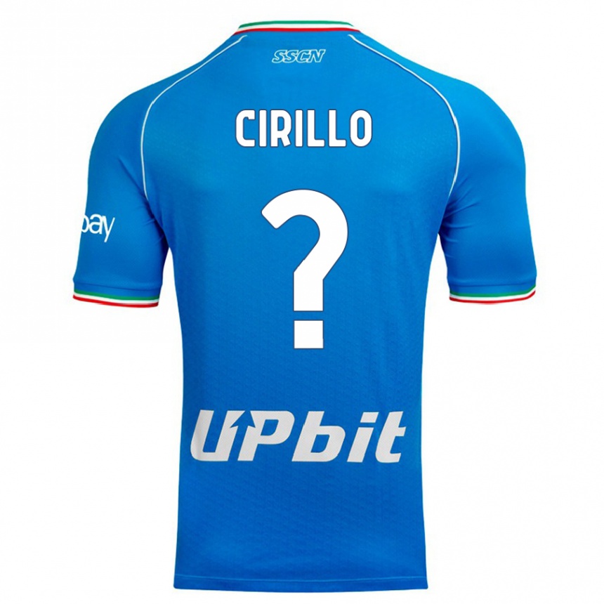 Niño Fútbol Camiseta Gioele Cirillo #0 Cielo Azul 1ª Equipación 2023/24