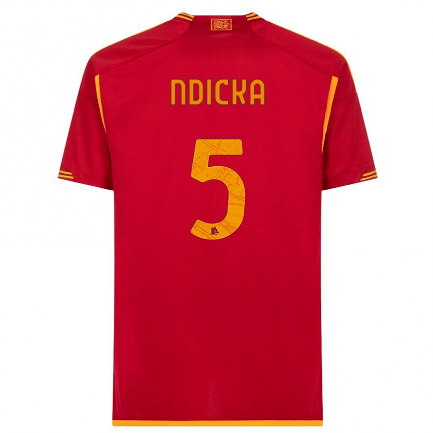 Niño Fútbol Camiseta Evan Ndicka #5 Rojo 1ª Equipación 2023/24