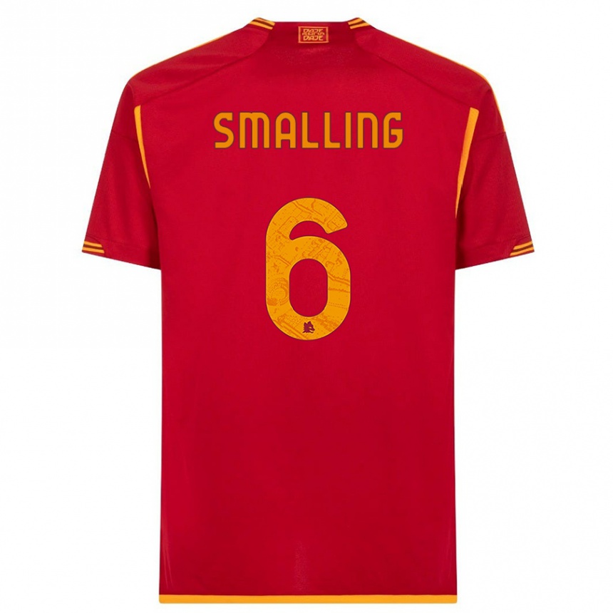 Niño Fútbol Camiseta Chris Smalling #6 Rojo 1ª Equipación 2023/24