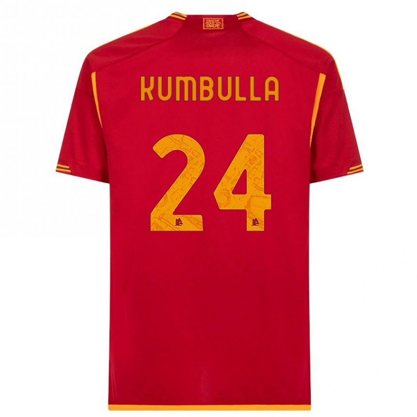 Niño Fútbol Camiseta Marash Kumbulla #24 Rojo 1ª Equipación 2023/24