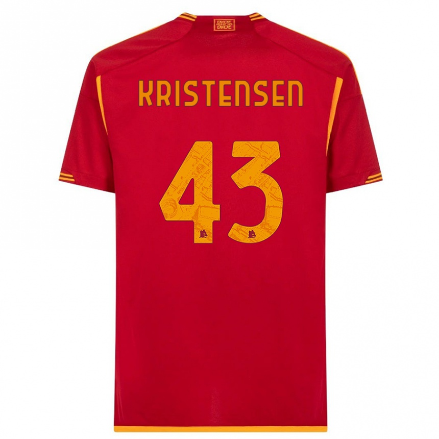 Niño Fútbol Camiseta Rasmus Kristensen #43 Rojo 1ª Equipación 2023/24