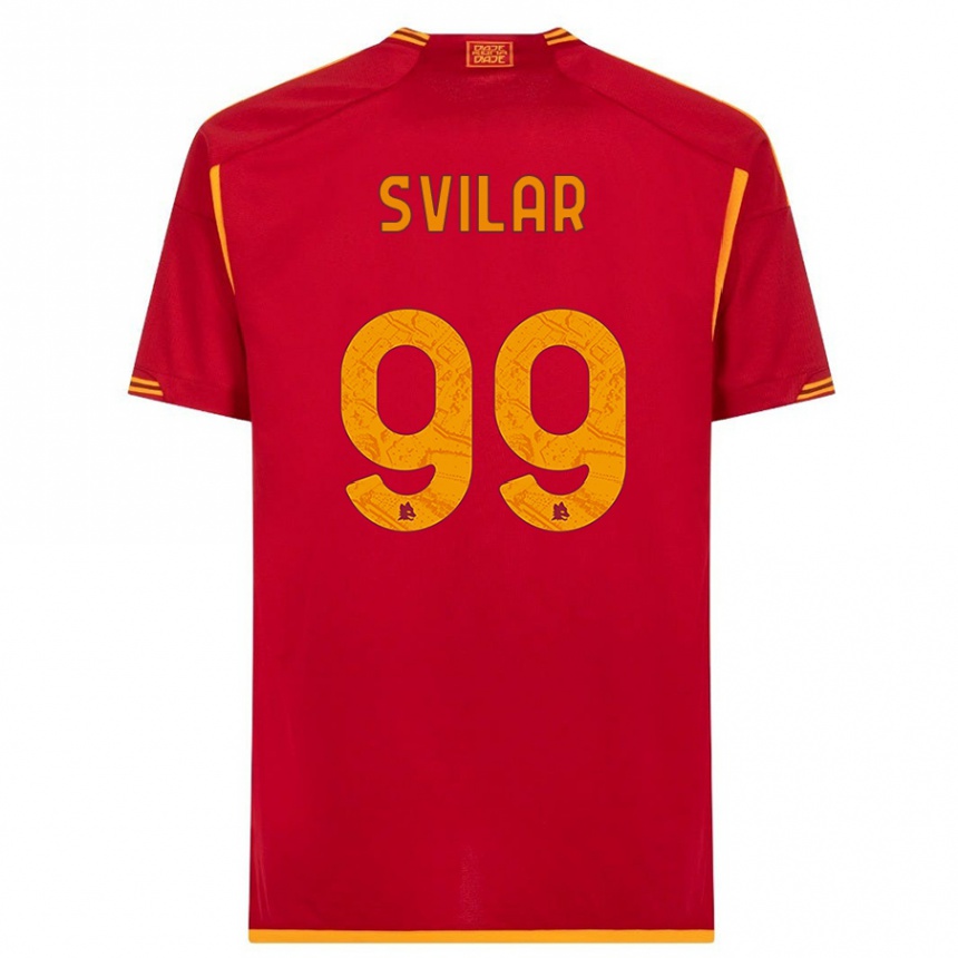 Niño Fútbol Camiseta Mile Svilar #99 Rojo 1ª Equipación 2023/24