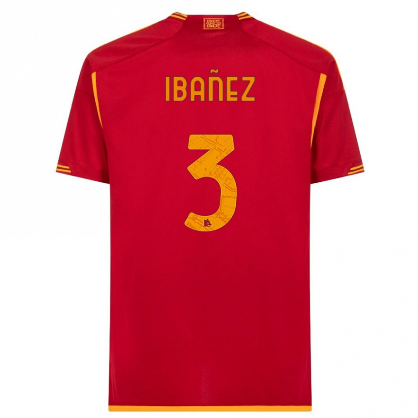 Niño Fútbol Camiseta Roger Ibanez #3 Rojo 1ª Equipación 2023/24