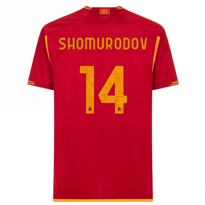 Niño Fútbol Camiseta Eldor Shomurodov #14 Rojo 1ª Equipación 2023/24