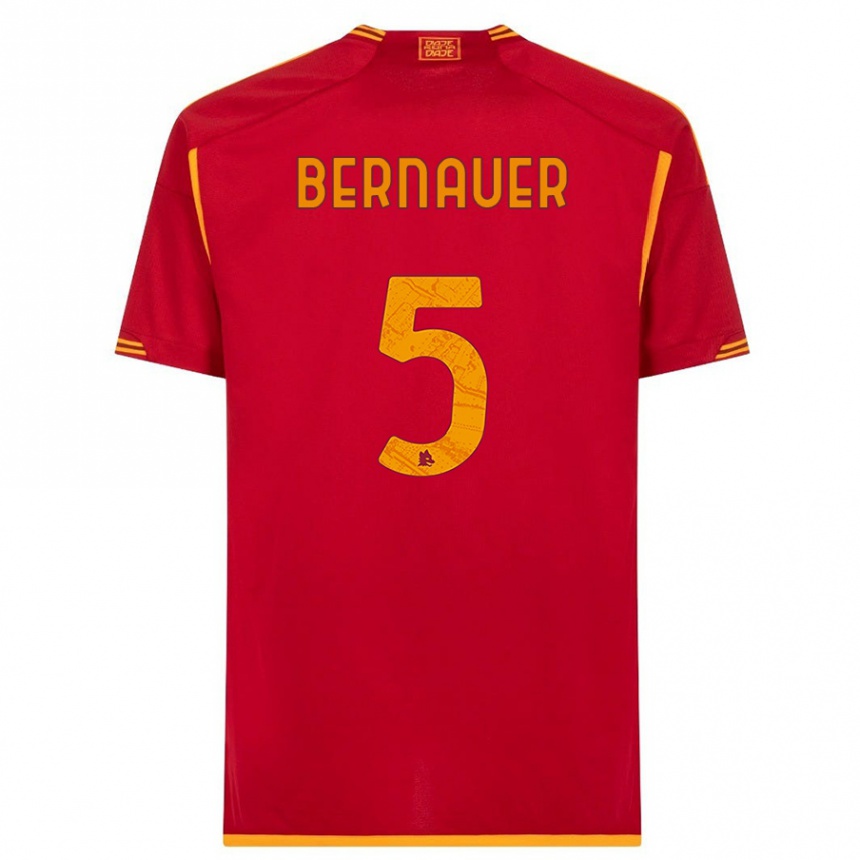 Niño Fútbol Camiseta Vanessa Bernauer #5 Rojo 1ª Equipación 2023/24