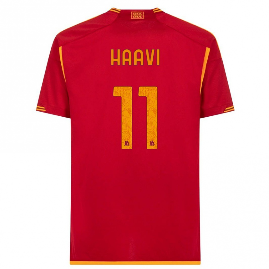 Niño Fútbol Camiseta Emilie Haavi #11 Rojo 1ª Equipación 2023/24