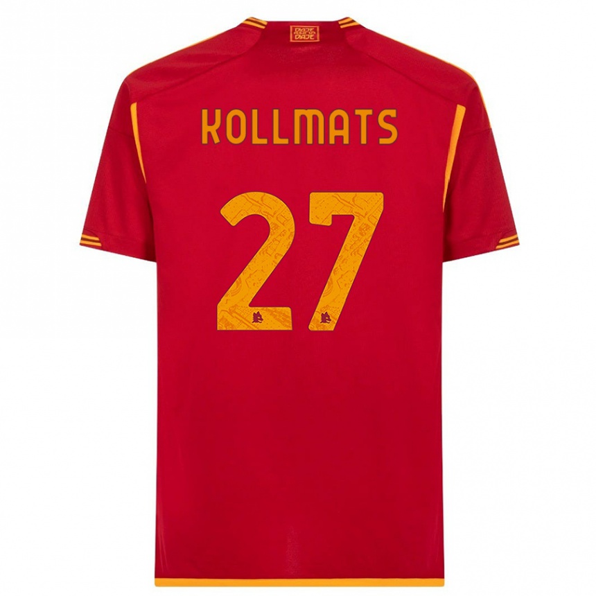 Niño Fútbol Camiseta Beata Kollmats #27 Rojo 1ª Equipación 2023/24