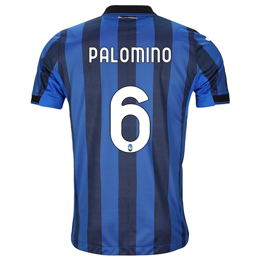 Niño Fútbol Camiseta José Luis Palomino #6 Azul Negro 1ª Equipación 2023/24