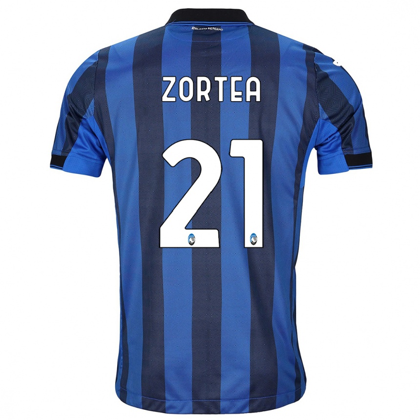 Niño Fútbol Camiseta Nadir Zortea #21 Azul Negro 1ª Equipación 2023/24