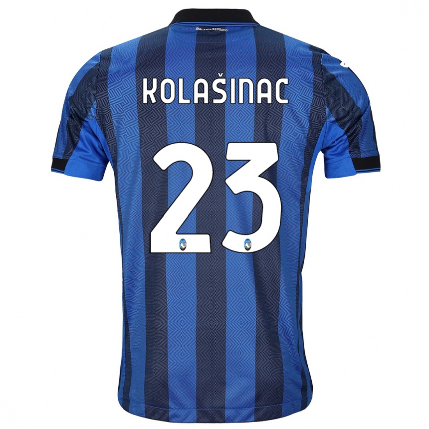 Niño Fútbol Camiseta Sead Kolasinac #23 Azul Negro 1ª Equipación 2023/24