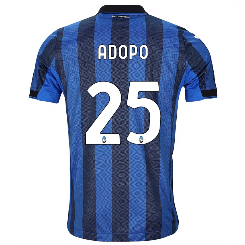 Niño Fútbol Camiseta Michel Adopo #25 Azul Negro 1ª Equipación 2023/24