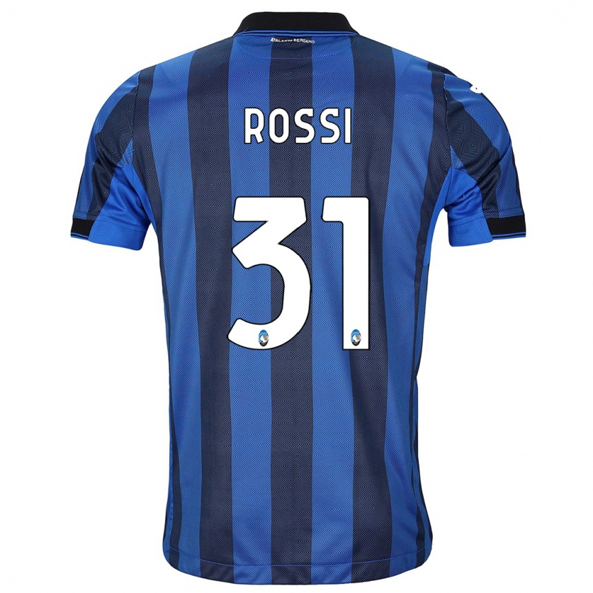 Niño Fútbol Camiseta Francesco Rossi #31 Azul Negro 1ª Equipación 2023/24