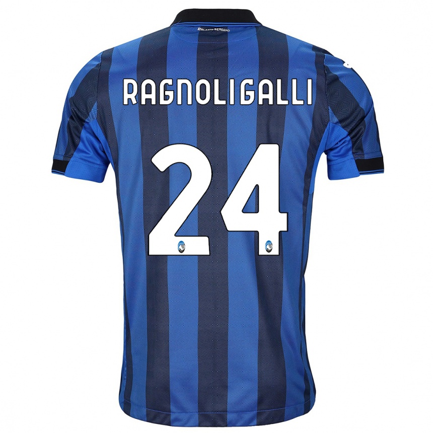 Niño Fútbol Camiseta Federico Ragnoli Galli #24 Azul Negro 1ª Equipación 2023/24