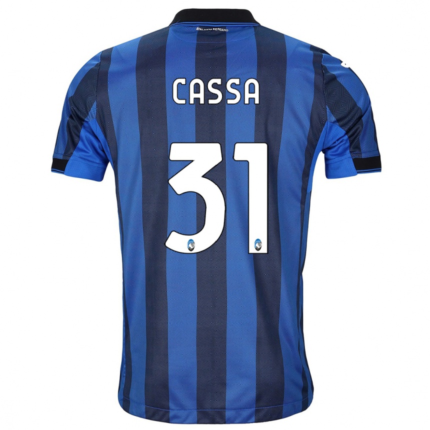 Niño Fútbol Camiseta Federico Cassa #31 Azul Negro 1ª Equipación 2023/24