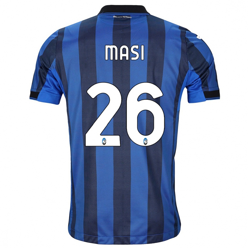 Niño Fútbol Camiseta Alberto Masi #26 Azul Negro 1ª Equipación 2023/24