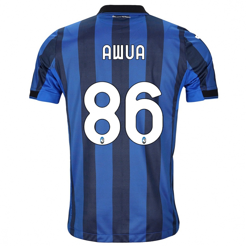 Niño Fútbol Camiseta Theophilus Awua #86 Azul Negro 1ª Equipación 2023/24