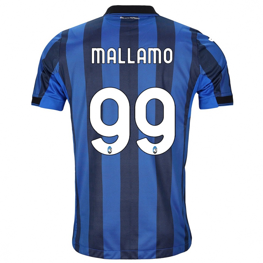 Niño Fútbol Camiseta Alessandro Mallamo #99 Azul Negro 1ª Equipación 2023/24