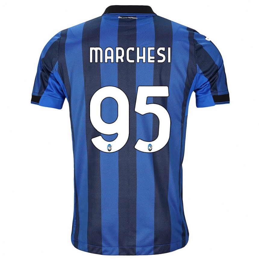 Niño Fútbol Camiseta Silvia Marchesi #95 Azul Negro 1ª Equipación 2023/24