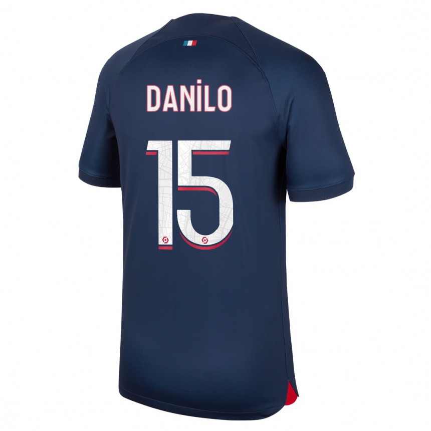 Niño Fútbol Camiseta Danilo Pereira #15 Azul Rojo 1ª Equipación 2023/24