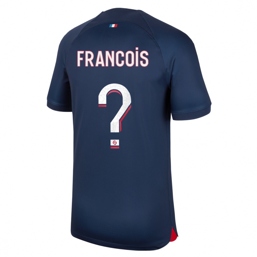 Niño Fútbol Camiseta Oriane Jean-Francois #0 Azul Rojo 1ª Equipación 2023/24