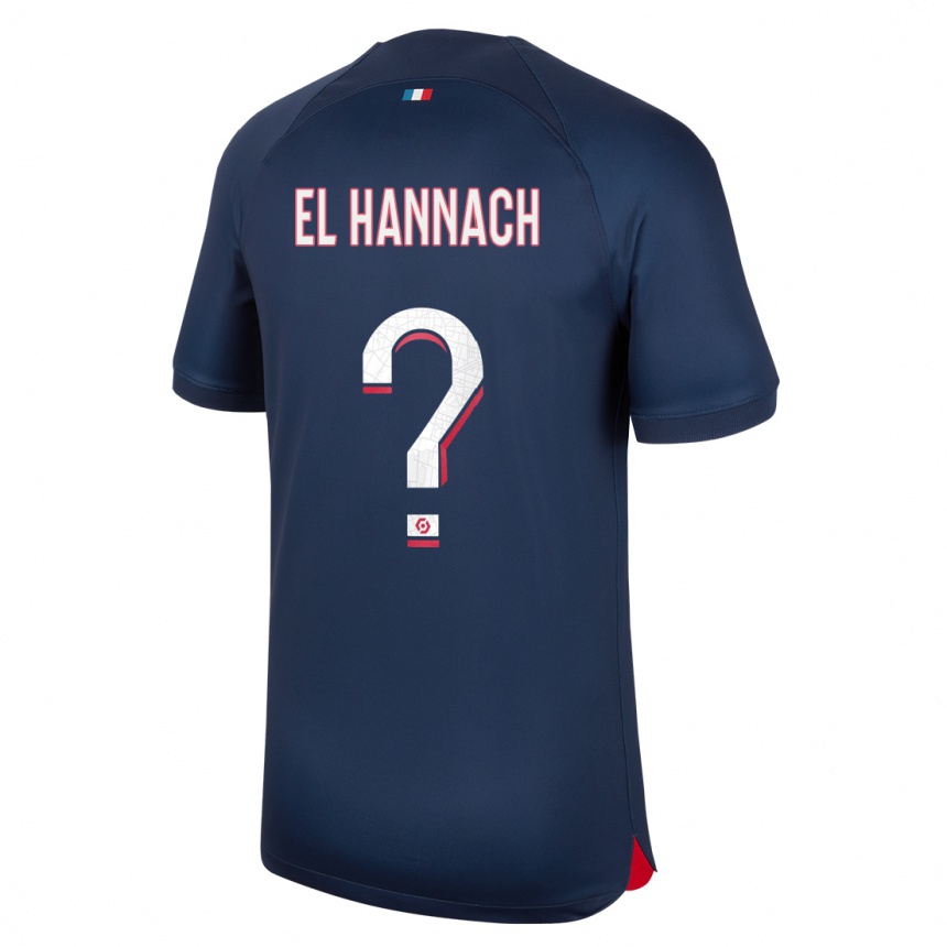 Niño Fútbol Camiseta Younes El Hannach #0 Azul Rojo 1ª Equipación 2023/24