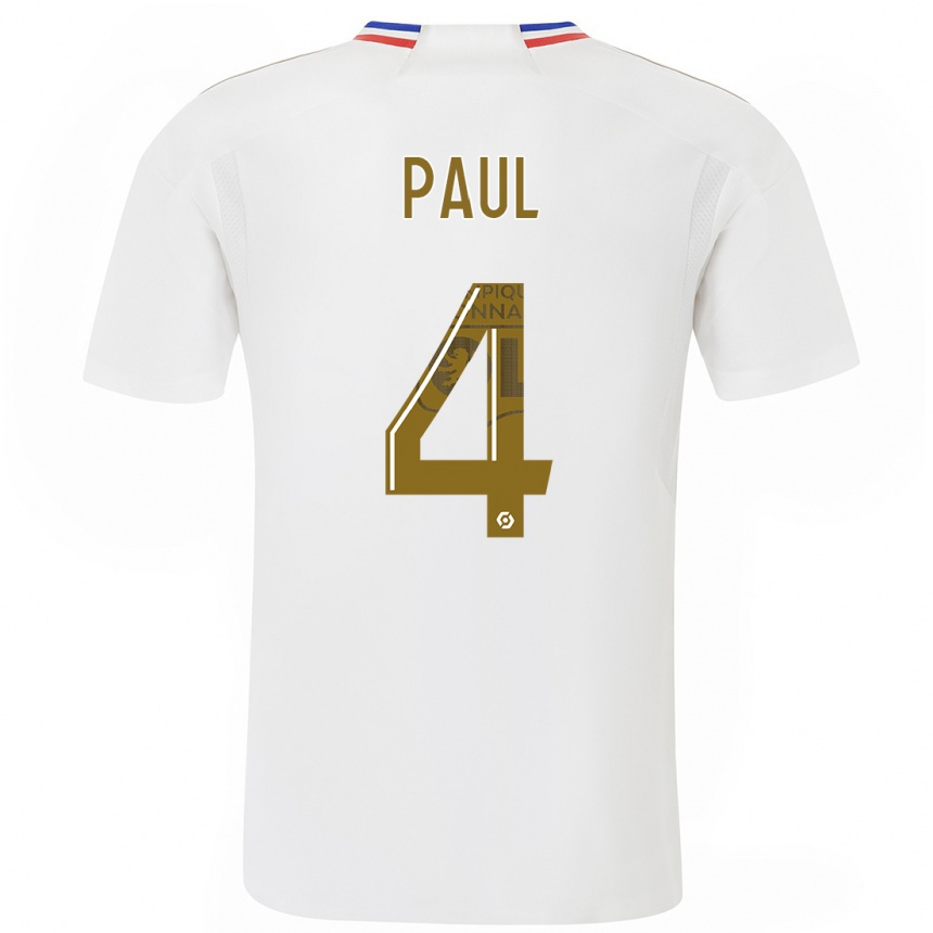 Niño Fútbol Camiseta Paul Akouokou #0 Blanco 1ª Equipación 2023/24