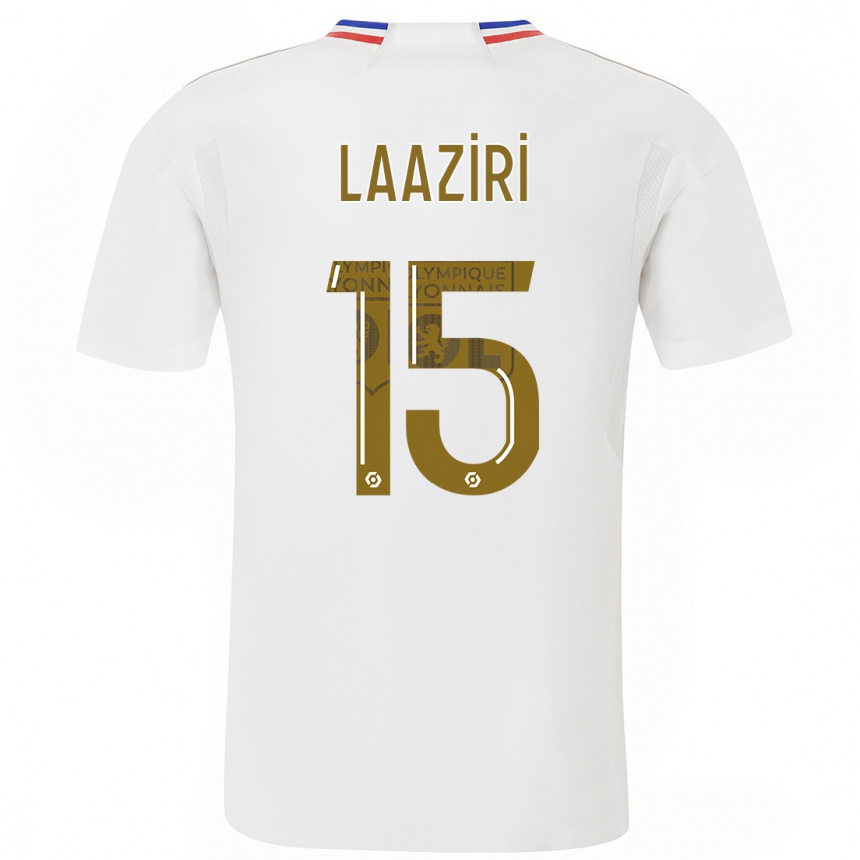 Niño Fútbol Camiseta Achraf Laaziri #15 Blanco 1ª Equipación 2023/24