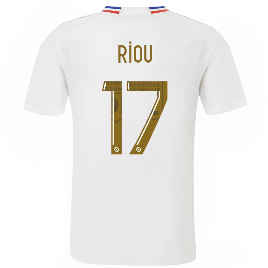 Niño Fútbol Camiseta Remy Riou #17 Blanco 1ª Equipación 2023/24