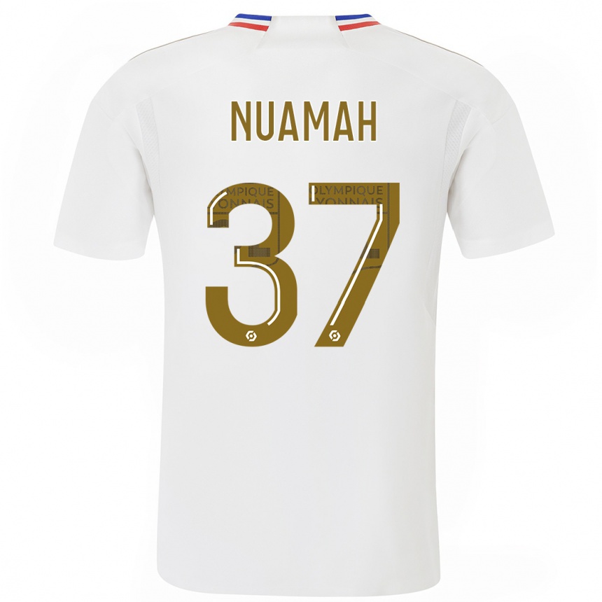 Niño Fútbol Camiseta Ernest Nuamah #37 Blanco 1ª Equipación 2023/24