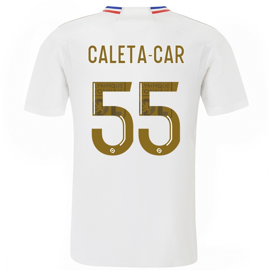 Niño Fútbol Camiseta Duje Caleta-Car #55 Blanco 1ª Equipación 2023/24