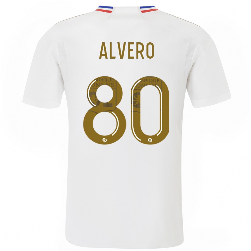 Niño Fútbol Camiseta Skelly Alvero #80 Blanco 1ª Equipación 2023/24