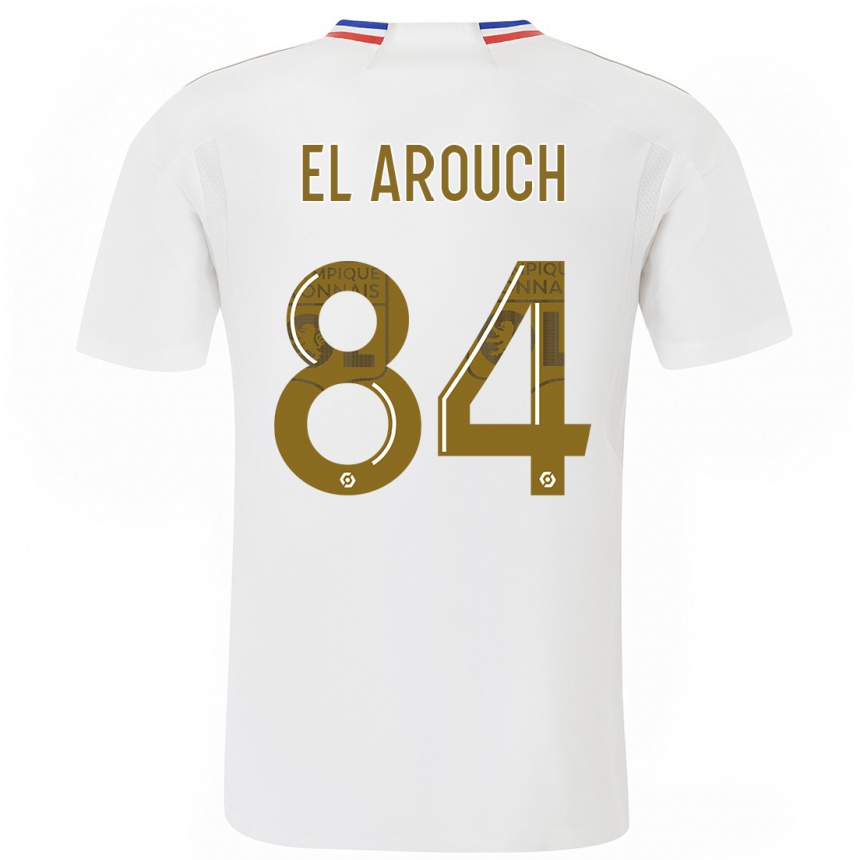 Niño Fútbol Camiseta Mohamed El Arouch #84 Blanco 1ª Equipación 2023/24