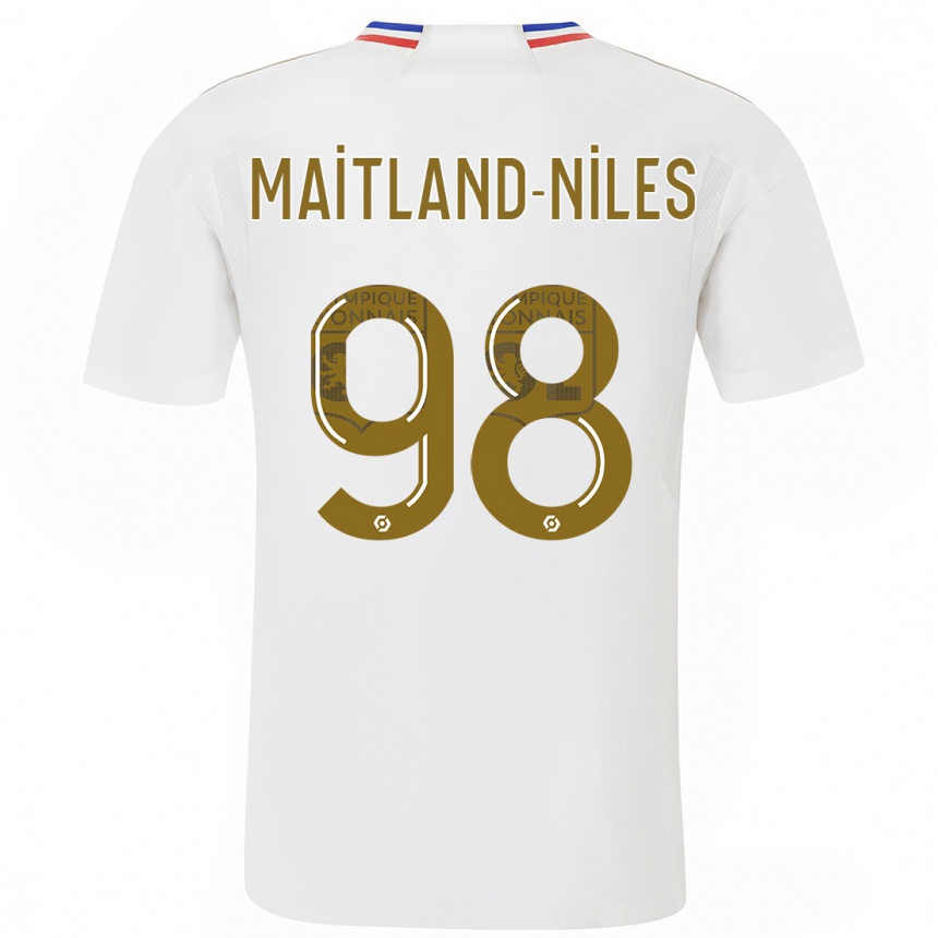 Niño Fútbol Camiseta Ainsley Maitland-Niles #98 Blanco 1ª Equipación 2023/24