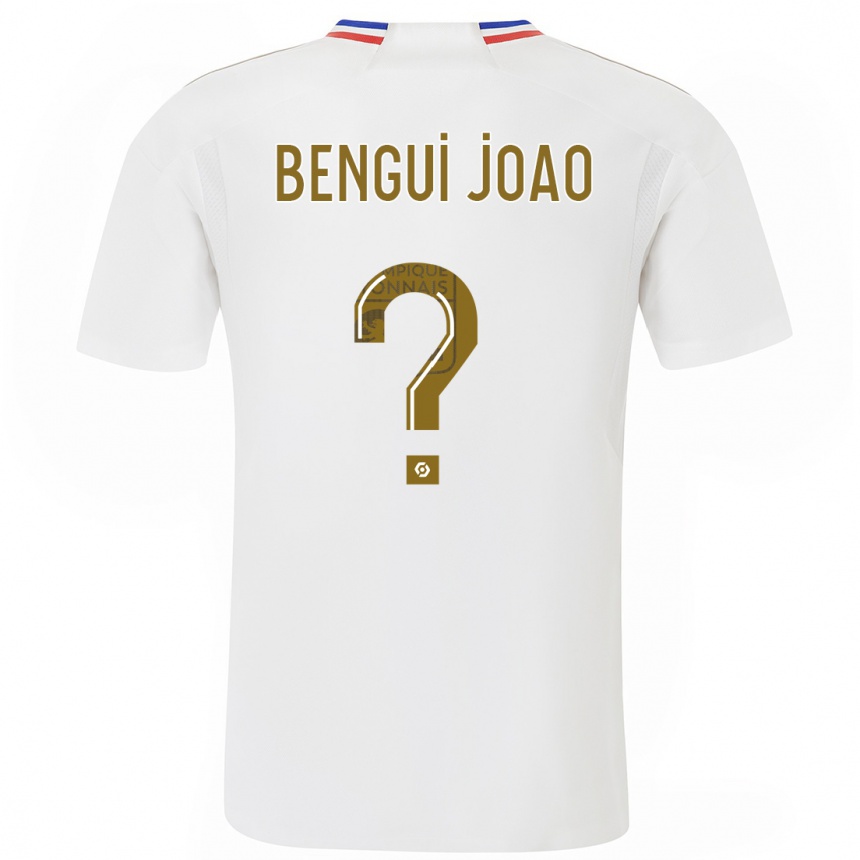 Niño Fútbol Camiseta Justin Bengui Joao #0 Blanco 1ª Equipación 2023/24