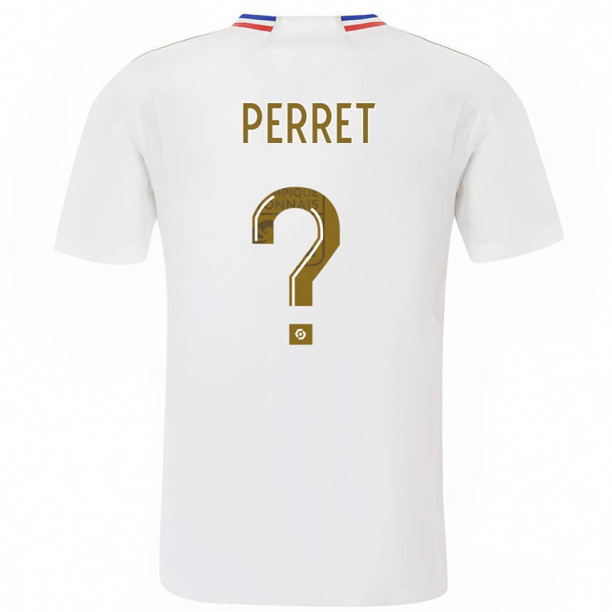 Niño Fútbol Camiseta Romain Perret #0 Blanco 1ª Equipación 2023/24