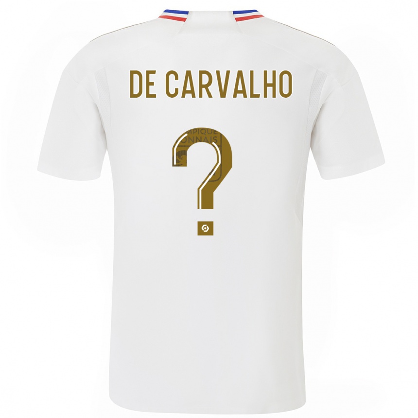 Niño Fútbol Camiseta Mathys De Carvalho #0 Blanco 1ª Equipación 2023/24