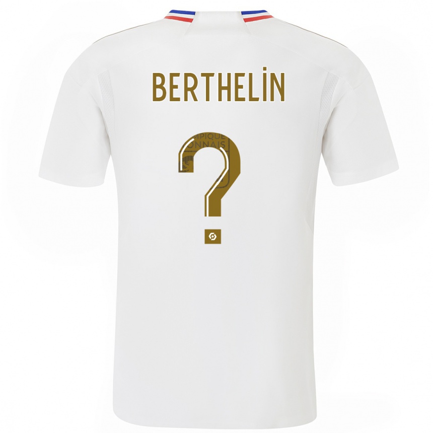 Niño Fútbol Camiseta Romain Berthelin #0 Blanco 1ª Equipación 2023/24