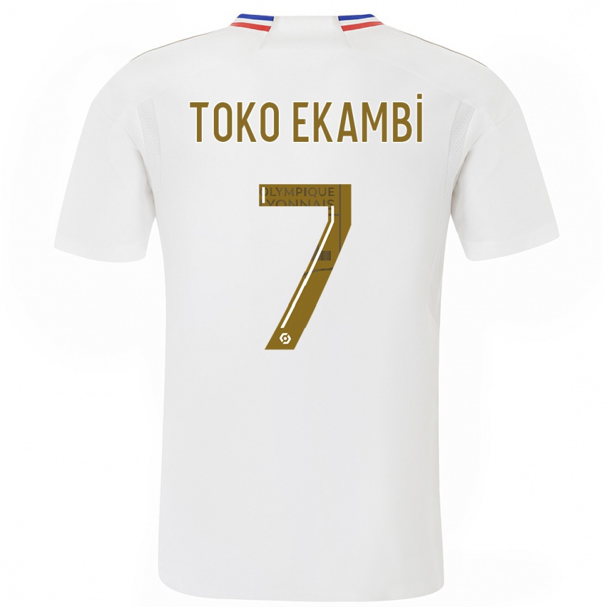 Niño Fútbol Camiseta Karl Toko Ekambi #7 Blanco 1ª Equipación 2023/24