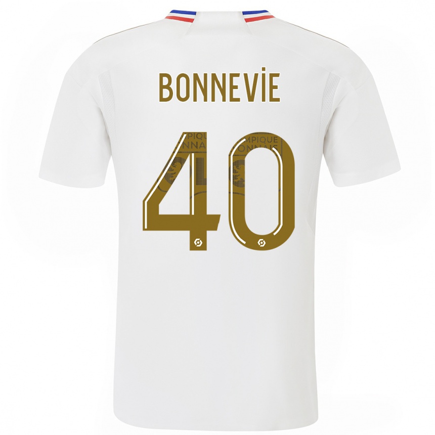 Niño Fútbol Camiseta Kayne Bonnevie #40 Blanco 1ª Equipación 2023/24