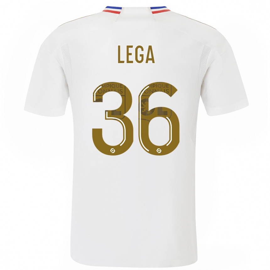 Niño Fútbol Camiseta Sekou Lega #36 Blanco 1ª Equipación 2023/24