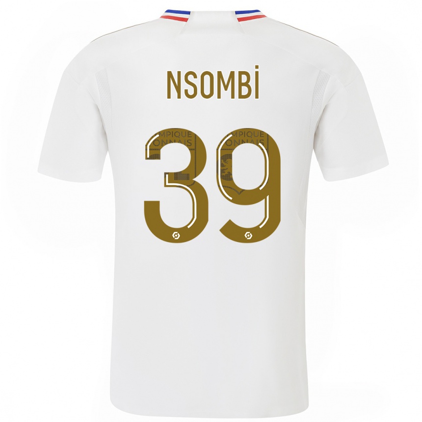 Niño Fútbol Camiseta Gael Nsombi #39 Blanco 1ª Equipación 2023/24