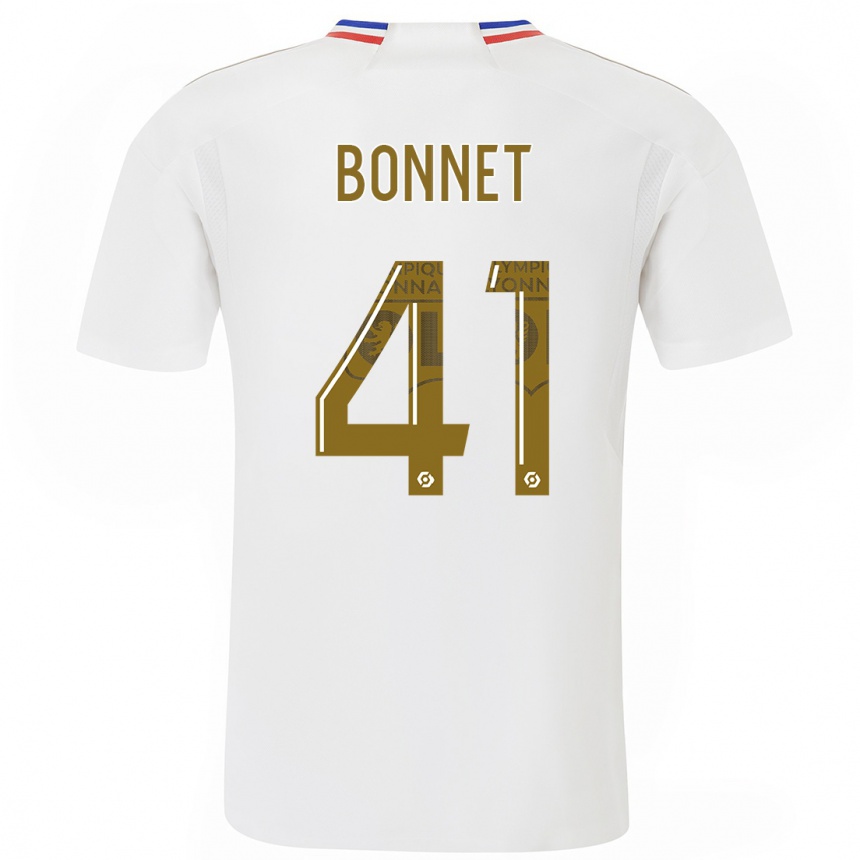 Niño Fútbol Camiseta Noam Bonnet #41 Blanco 1ª Equipación 2023/24