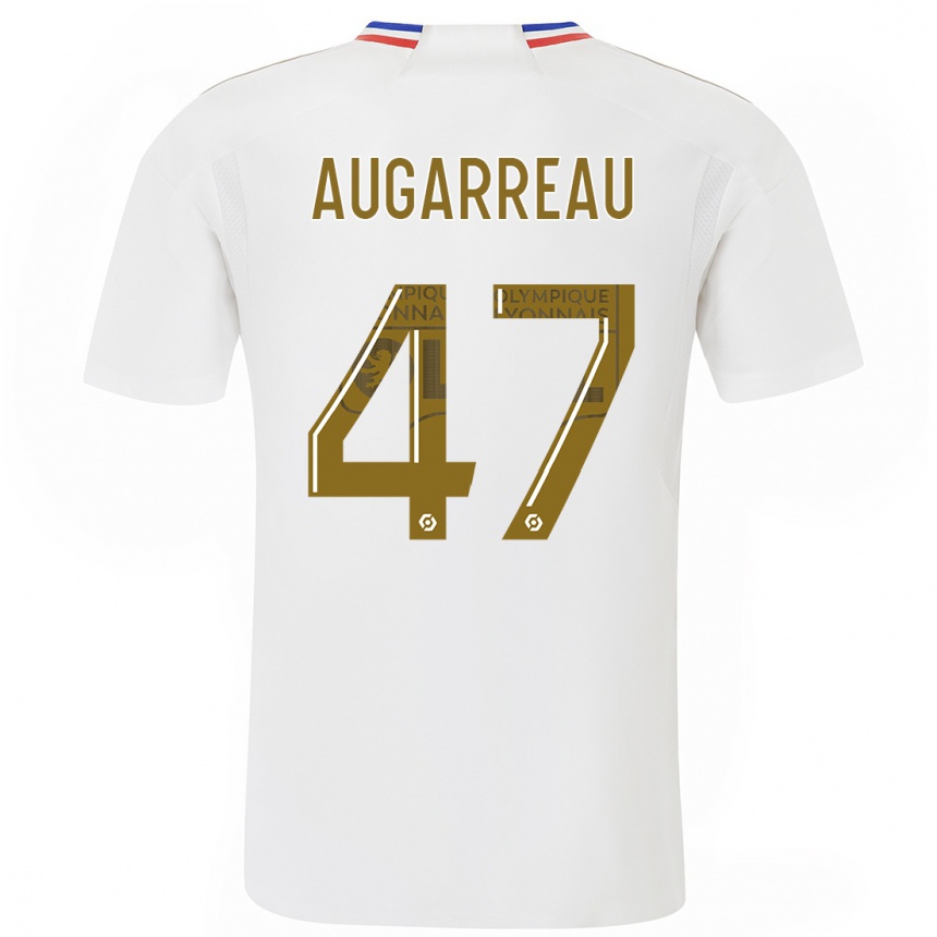 Niño Fútbol Camiseta Sofiane Augarreau #47 Blanco 1ª Equipación 2023/24