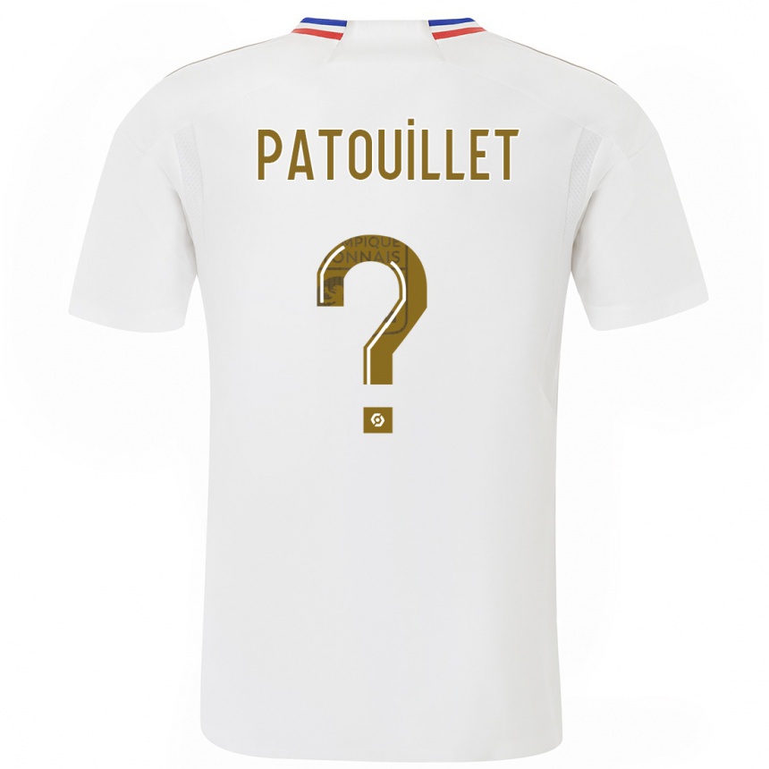 Niño Fútbol Camiseta Mathieu Patouillet #0 Blanco 1ª Equipación 2023/24