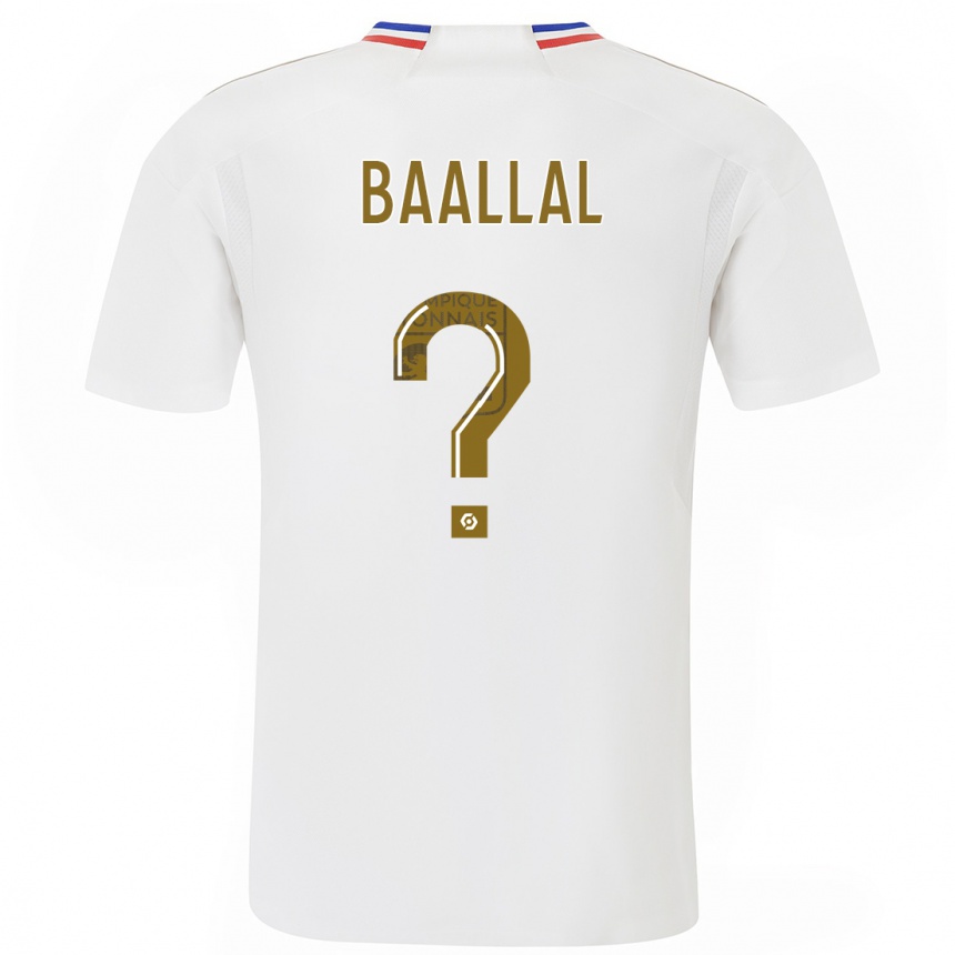 Niño Fútbol Camiseta Abdellah Baallal #0 Blanco 1ª Equipación 2023/24