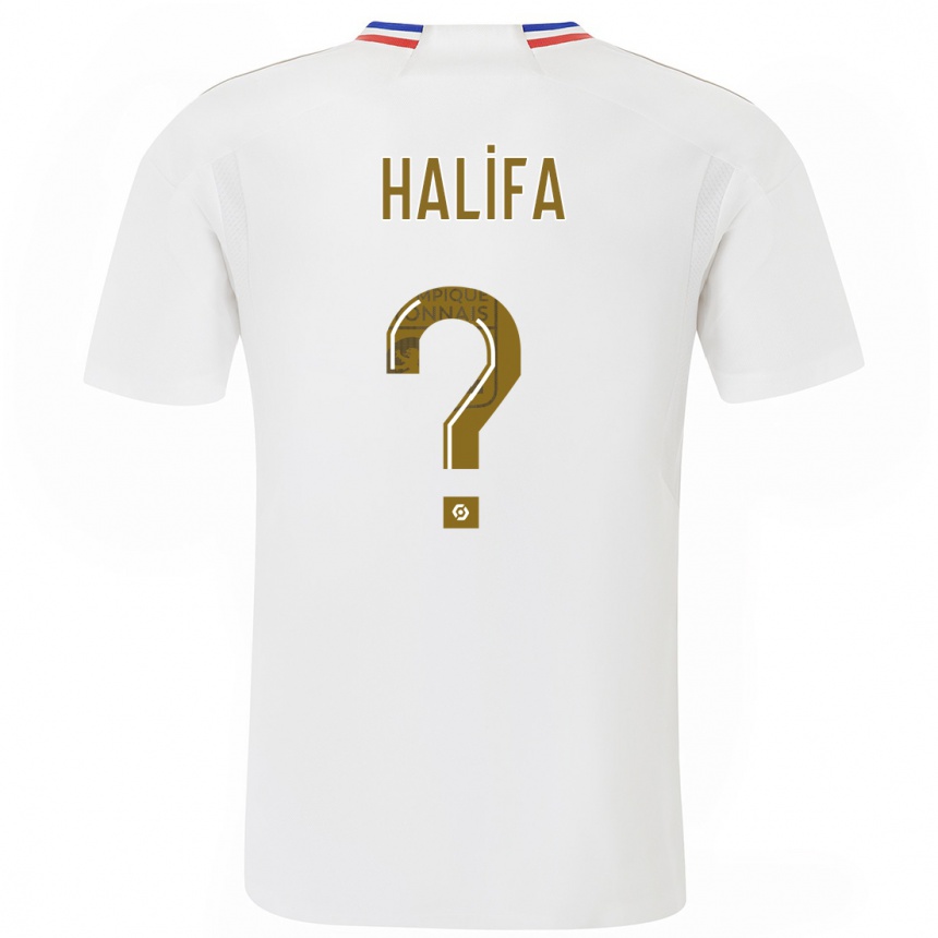 Niño Fútbol Camiseta Islam Halifa #0 Blanco 1ª Equipación 2023/24