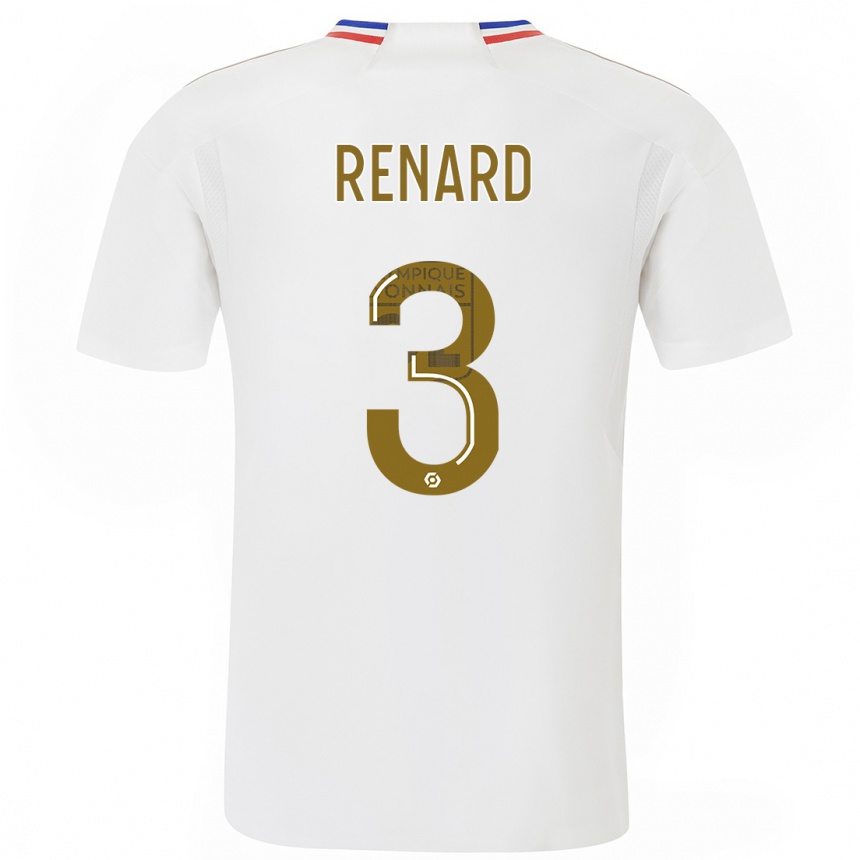 Niño Fútbol Camiseta Wendie Renard #3 Blanco 1ª Equipación 2023/24
