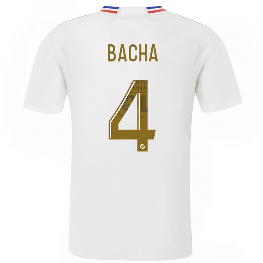 Niño Fútbol Camiseta Selma Bacha #4 Blanco 1ª Equipación 2023/24